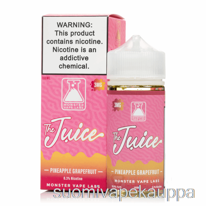 Vape Netistä Ananas Greippi - Mehu - 100ml 12mg